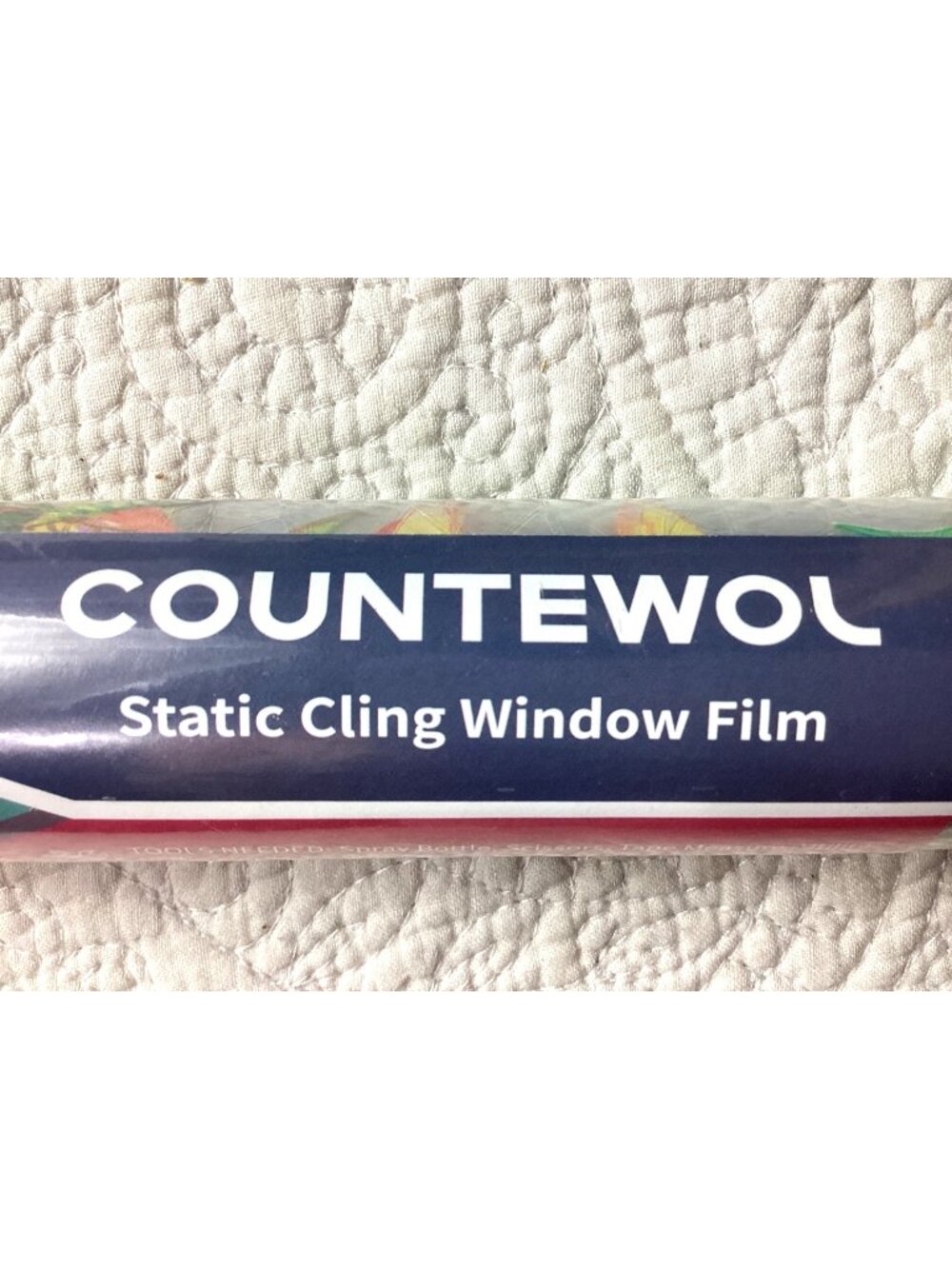 Countewol Static Cling Window Film Decorative Floral* 17.5”x 8 Feet Roll*NEW